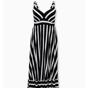 Striped Tiered Maxi Dress